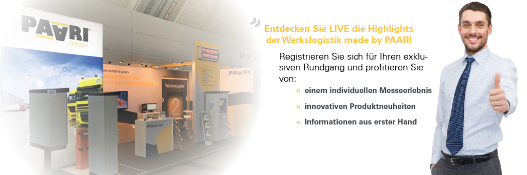 Keine LogiMAT aufgrund COVID-19: PAARI® eröffnet digitalen Showroom